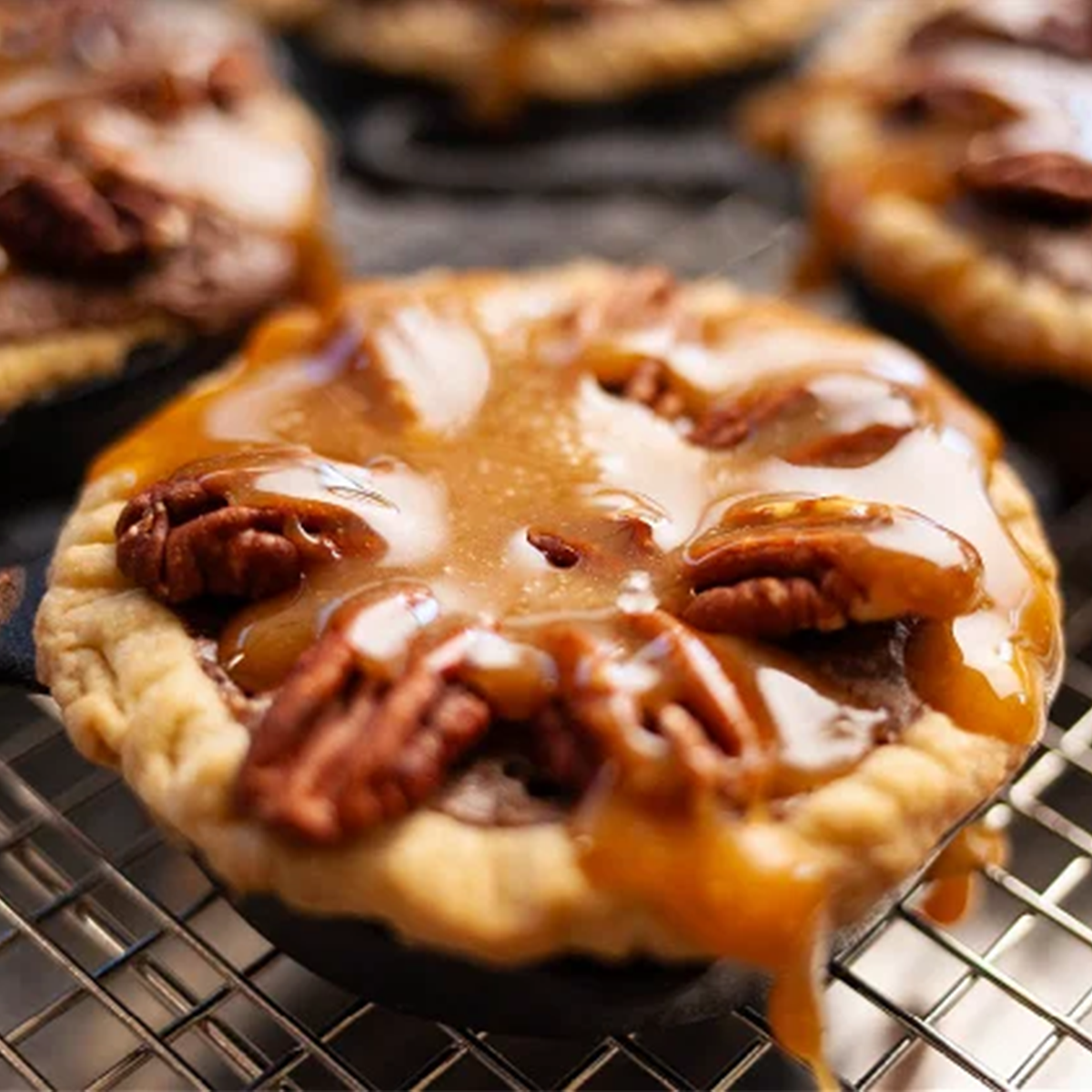 CHOCOLATE PECAN PIE WITH SALTED CARAMEL Yoder Smokers