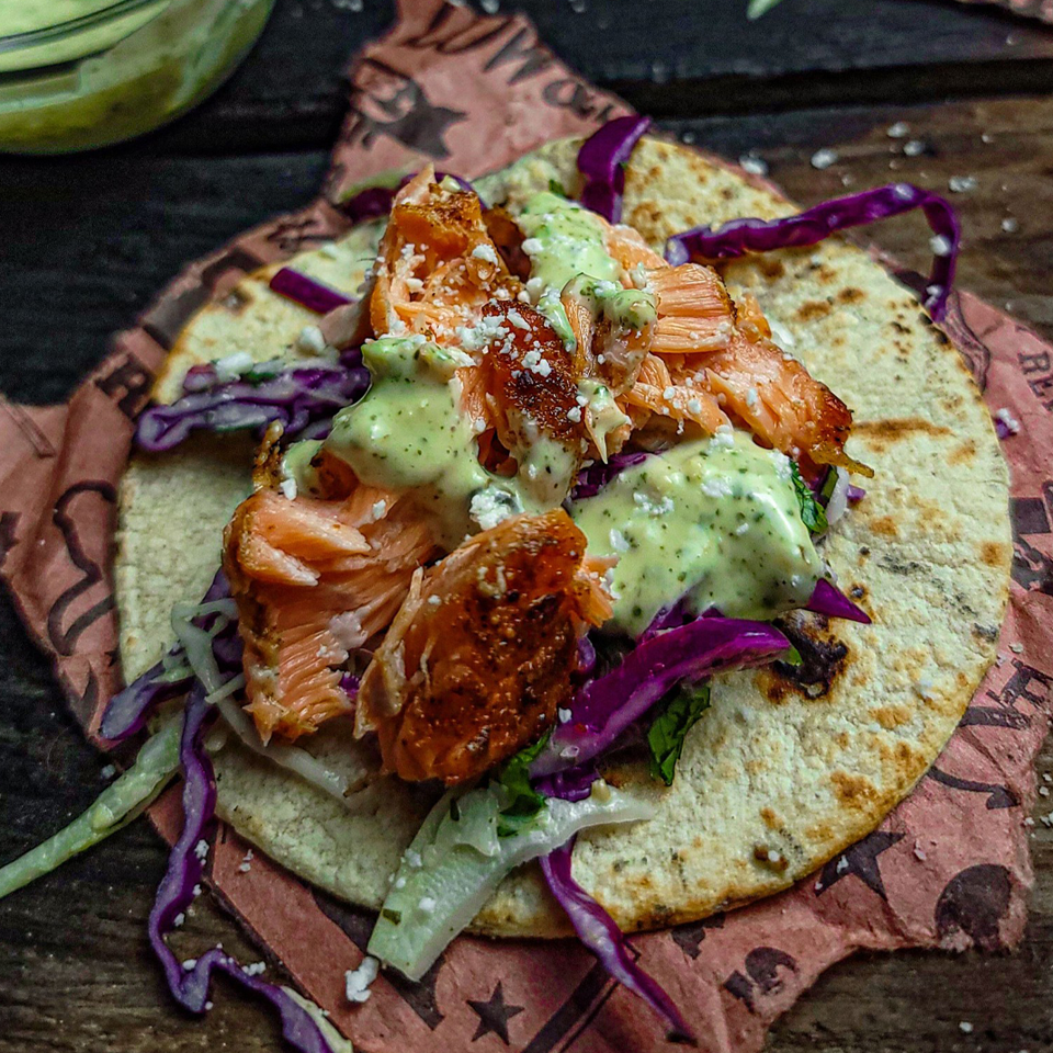 Smoked Salmon Chipotle Tacos recipe