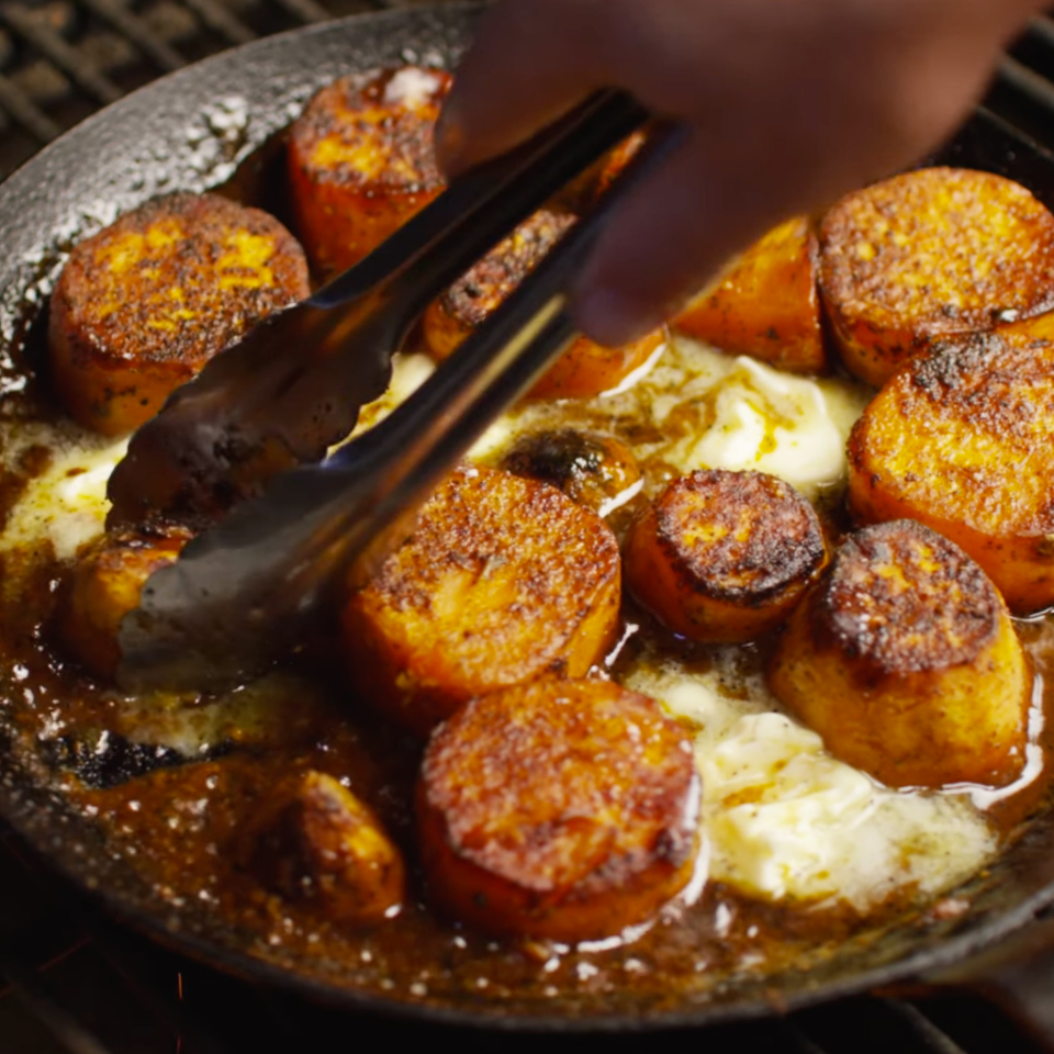 Maple Miso Sweet Potatoes