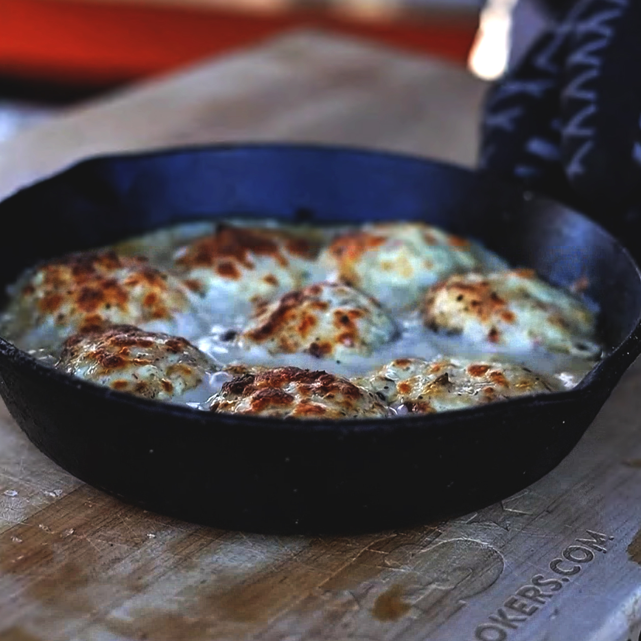 Crab-stuffed Mushrooms Recipe on the Yoder Smokers Ys640S