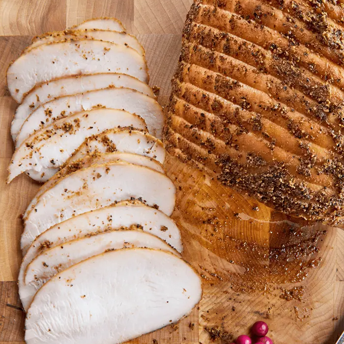 Deli-style smoked turkey breast recipe on the Yoder Smokers YS640 pellet grill.