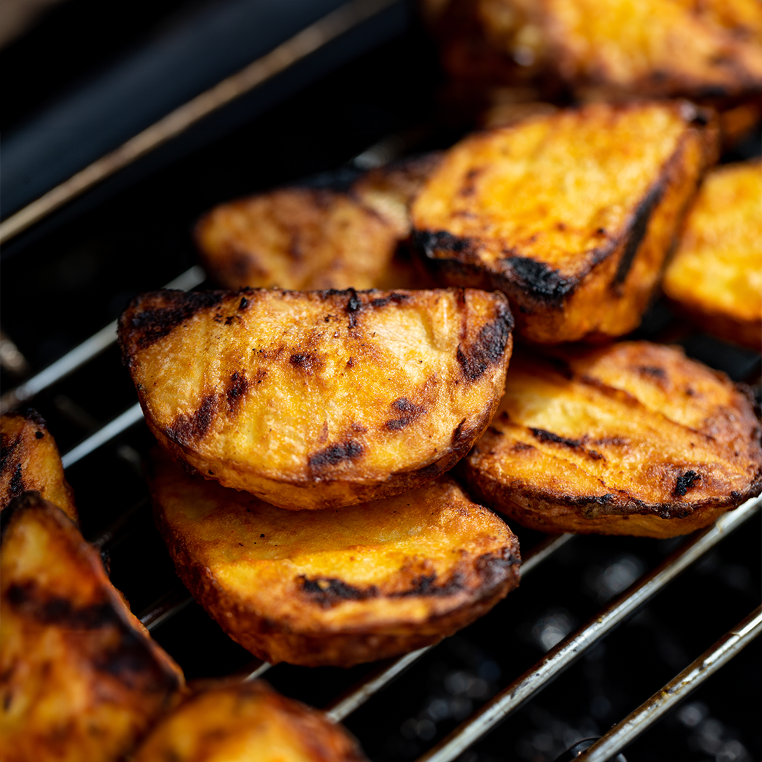 Smoked Sweet Potatoes on the Yoder