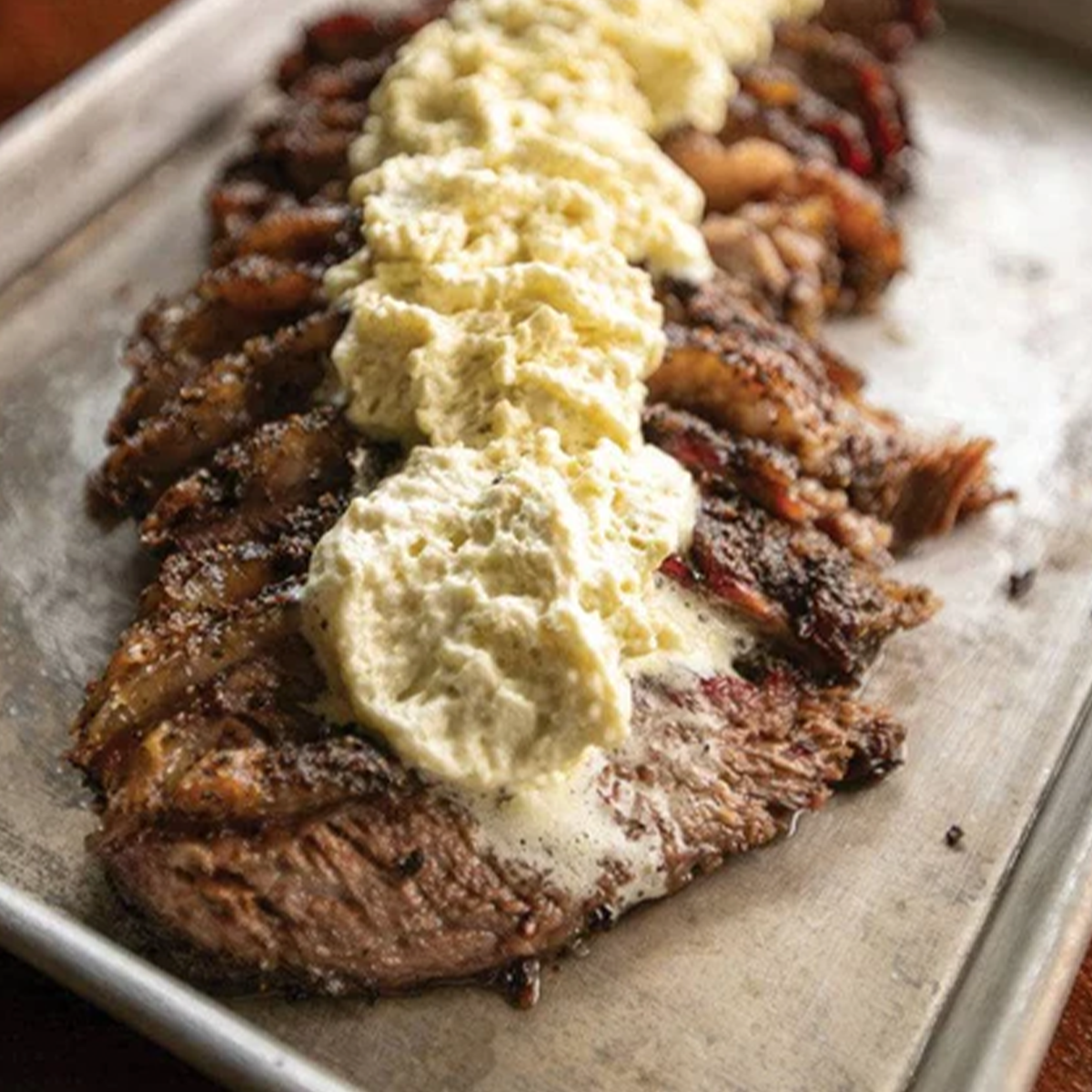 Beef Short Ribs with Chipotle-Cilantro Foam on the Yoder
