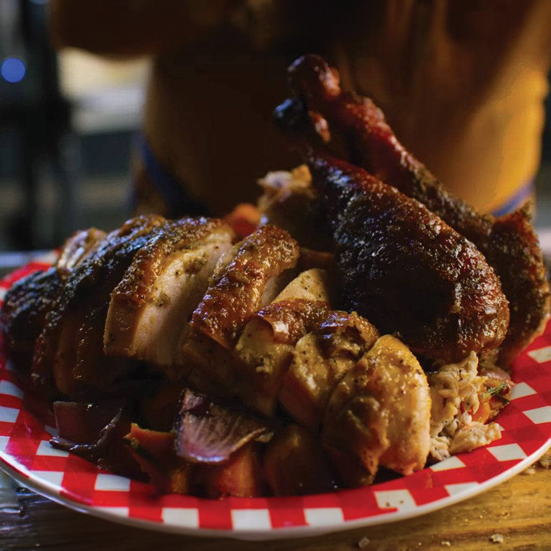 Sweet Tea Maple-Peach Glaze Turkey