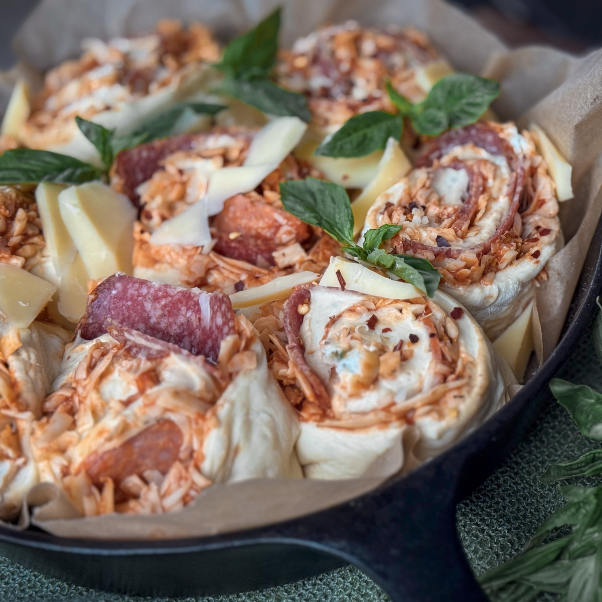 Hot Honey Pizza Roll Ups