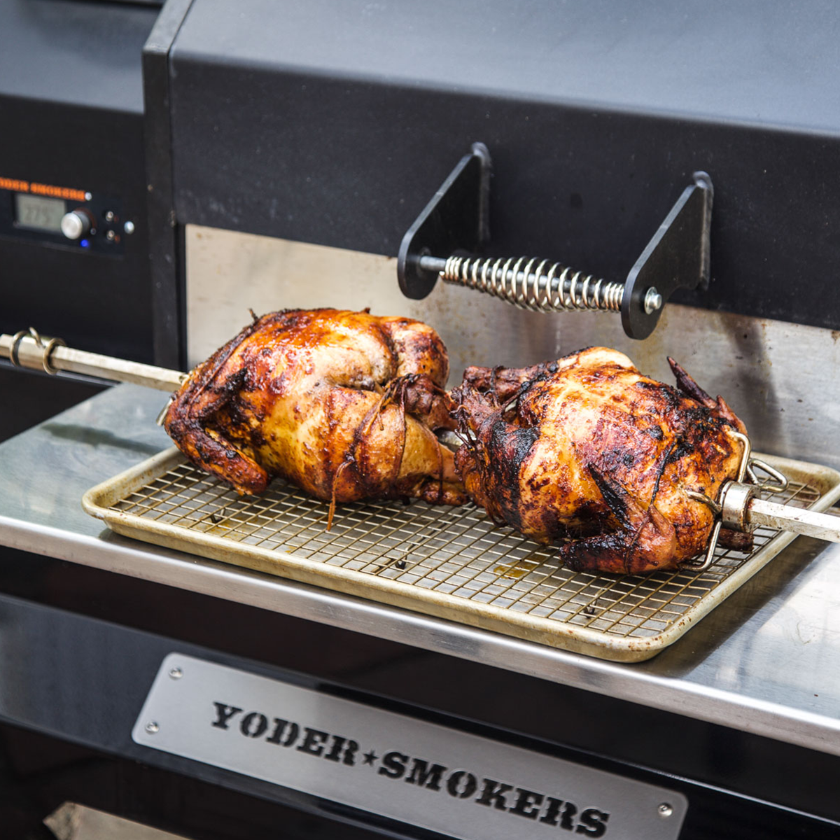 Rotisserie Chicken on the Yoder