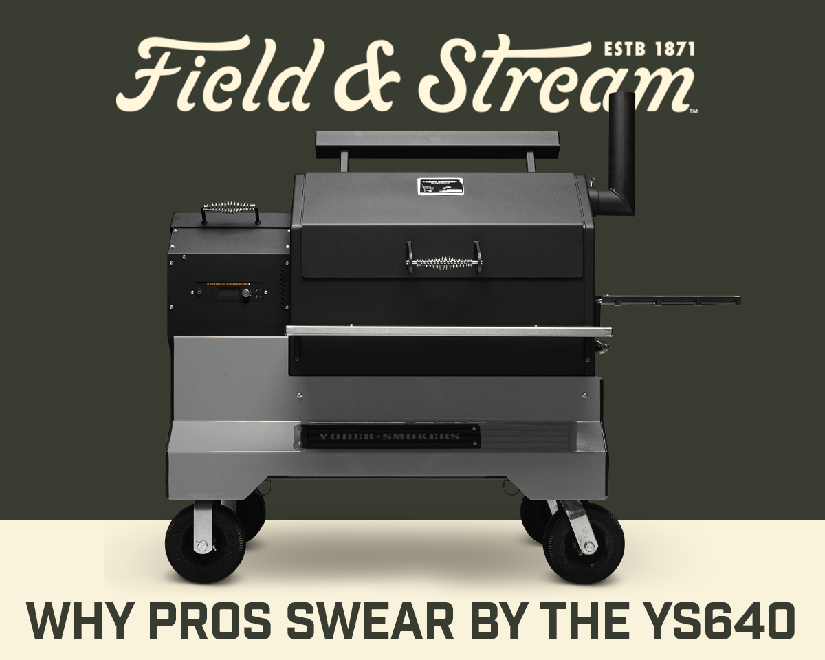 Yoder YS640S Pellet Smoker during Field & Stream product testing